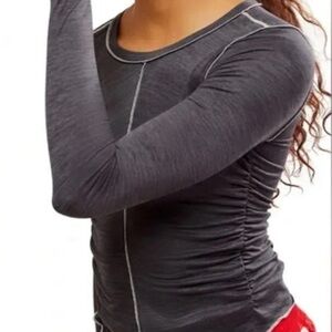 FP Movement by Free People Gray Long Sleeve Top
